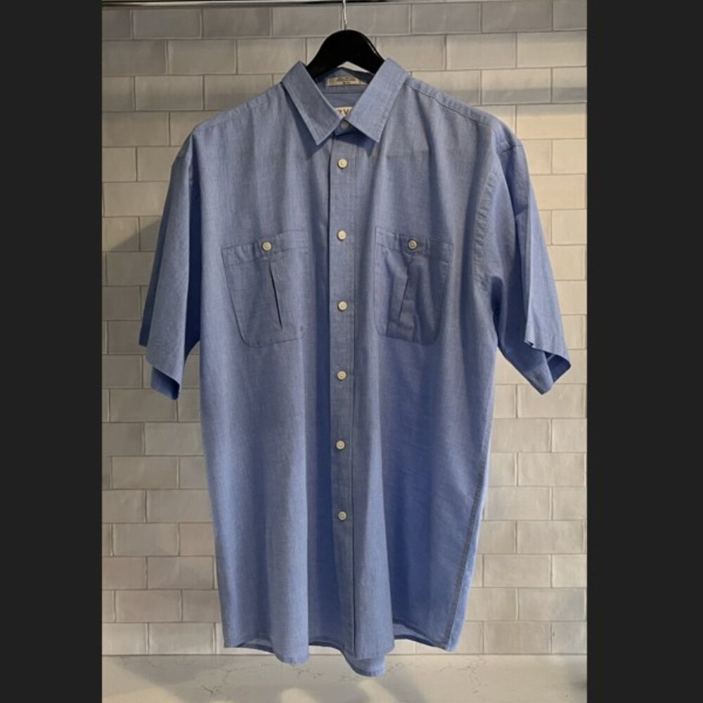 Orvis *TALL* Large Short-Sleeve Button-Down Shirt - Men's